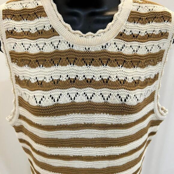 Veronica-beard Women's striped crochet Dress size Large - Picture 4 of 8